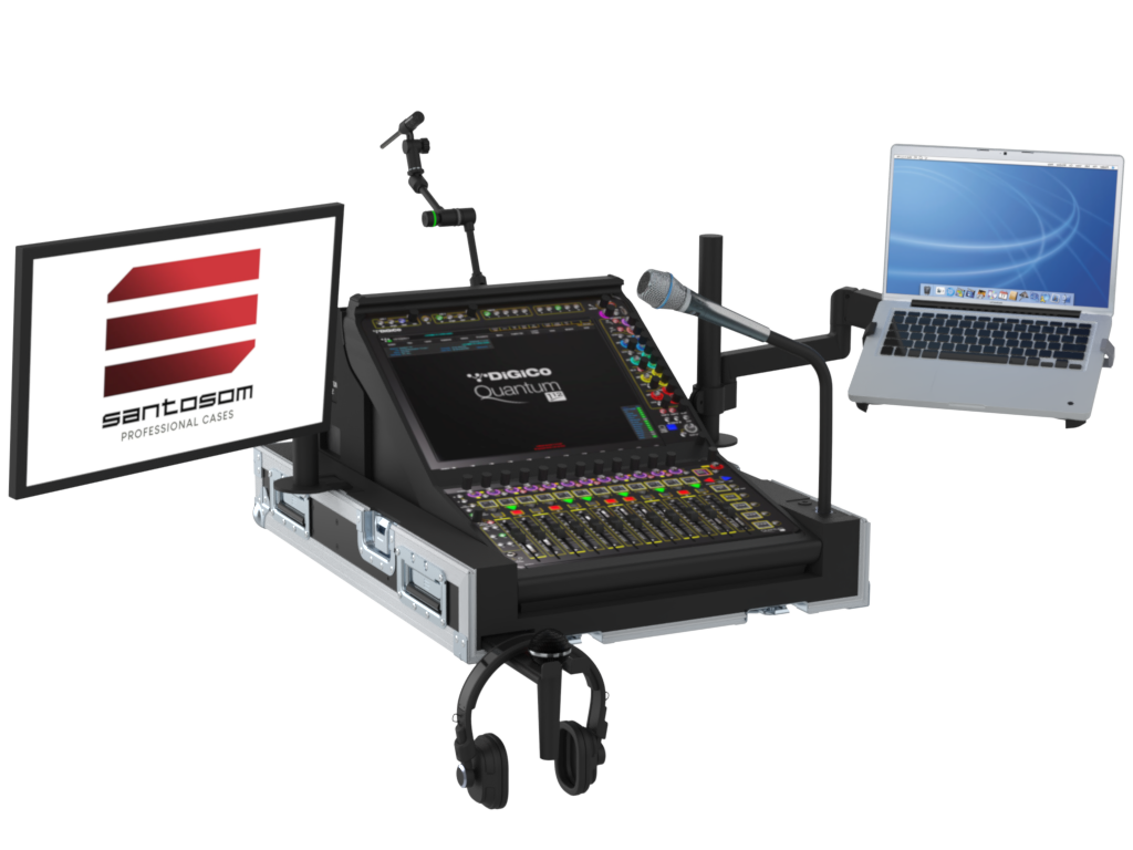 SANTOSOM MIXER Flight case PRO-3, DiGiCo Quantum 112