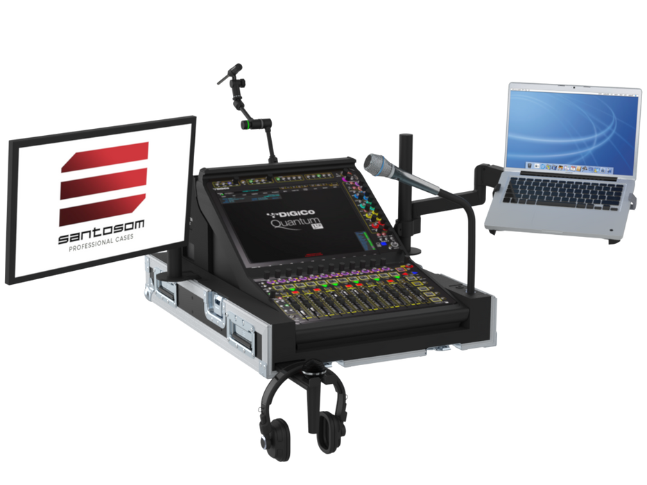SANTOSOM MIXER Flight case PRO-3, DiGiCo Quantum 112
