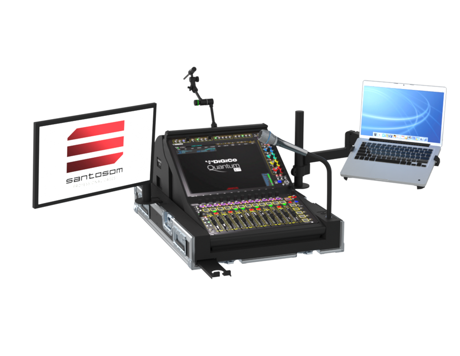 SANTOSOM MIXER Flight case PRO-3, DiGiCo Quantum 112