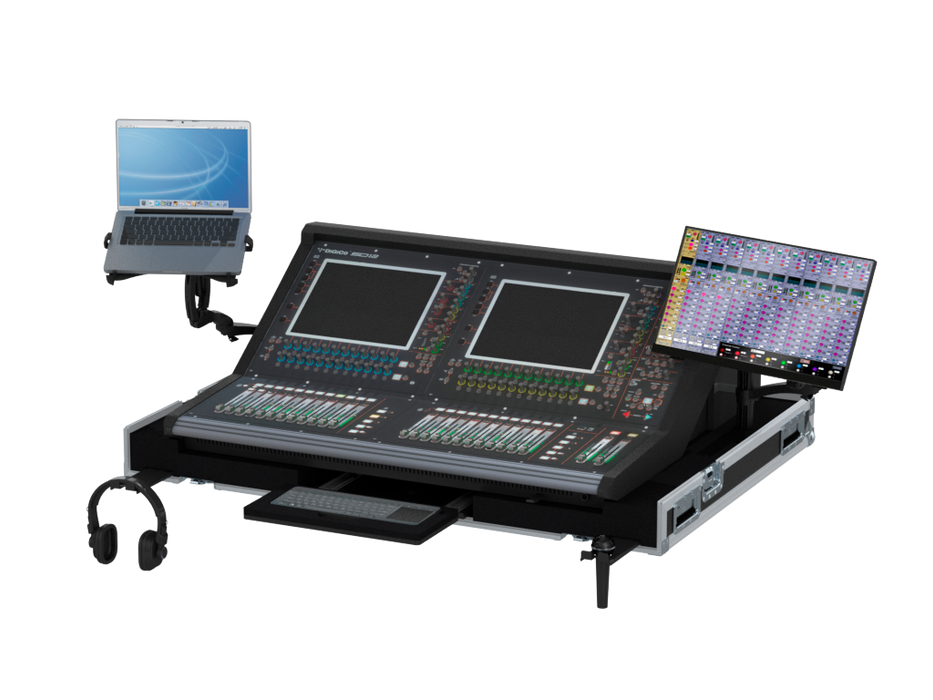 SANTOSOM MIXER Flight case PRO-32, DiGiCo SD12