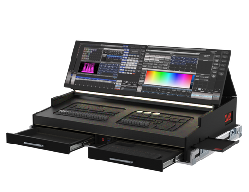 Santosom Lighting controller Flight case PRO-5, AVOLITES T3 & T3 Wing