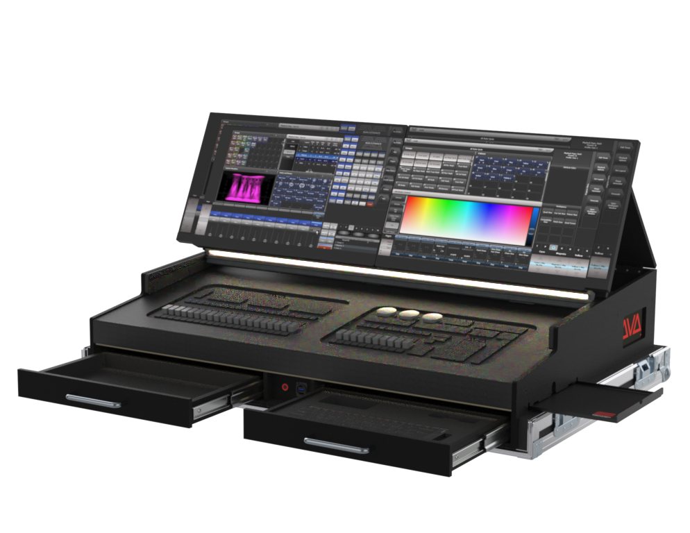 Santosom Lighting controller Flight case PRO-5, AVOLITES T3 & T3 Wing