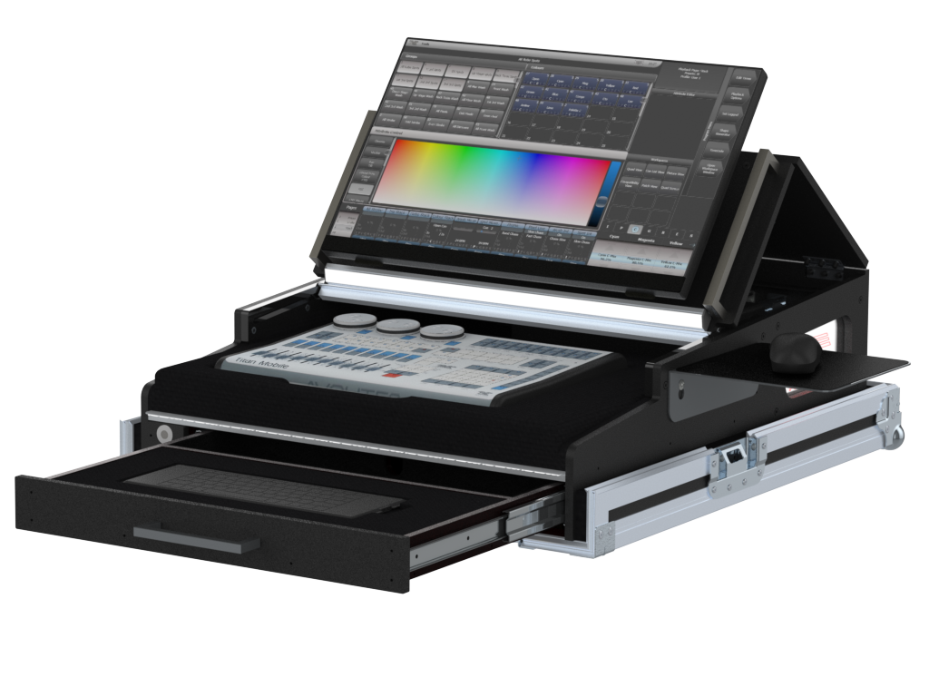 SANTOSOM Lighting controller Flight case PRO-5, Avolites Titan Mobile