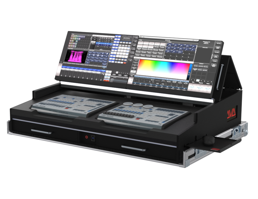 Santosom Lighting controller Flight case PRO-5, AVOLITES TITAN MOBILE & TITAN WING