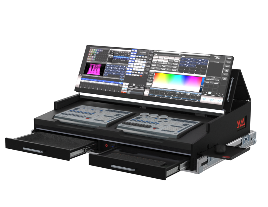 Santosom Lighting controller Flight case PRO-5, AVOLITES TITAN MOBILE & TITAN WING