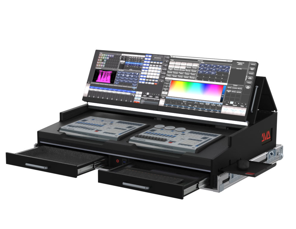 Santosom Lighting controller Flight case PRO-5, AVOLITES TITAN MOBILE & TITAN WING