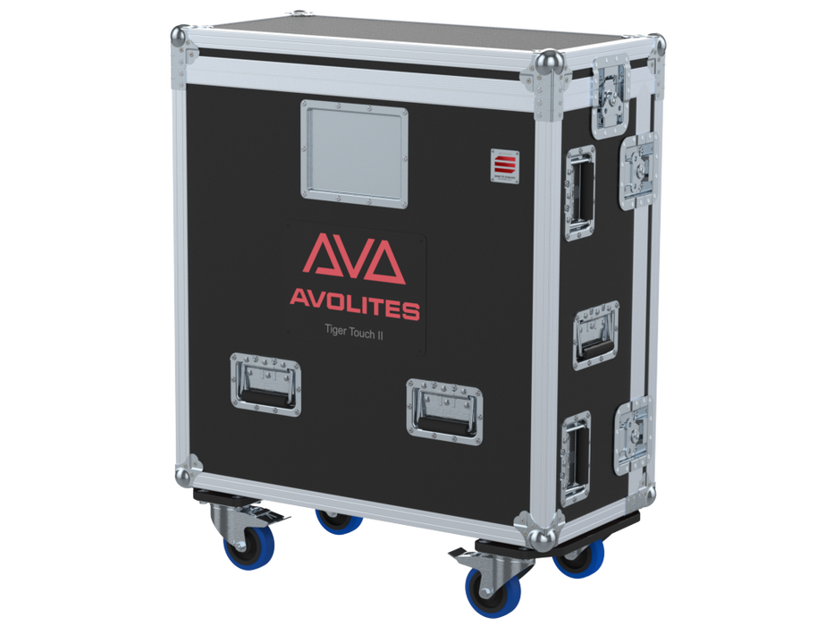 Santosom Lighting controller Flight case PRO-5, Avolites Tiger Touch II