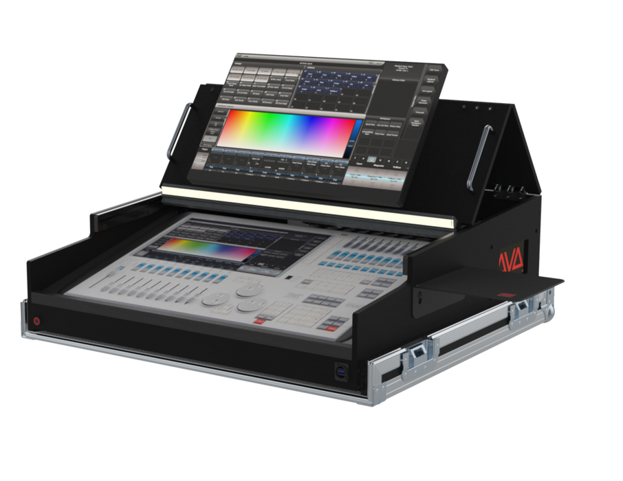 Santosom Lighting controller Flight case PRO-5, Avolites Tiger Touch II
