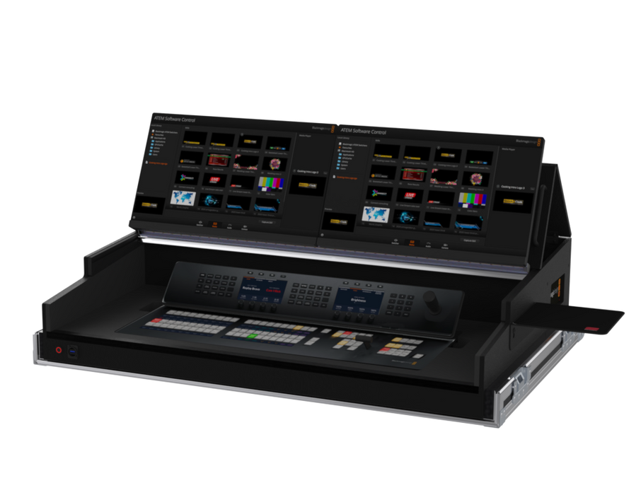 Santosom Lighting controller Flight case PRO-5, Blackmagic ATEM 1 M/E Advanced Panel 20