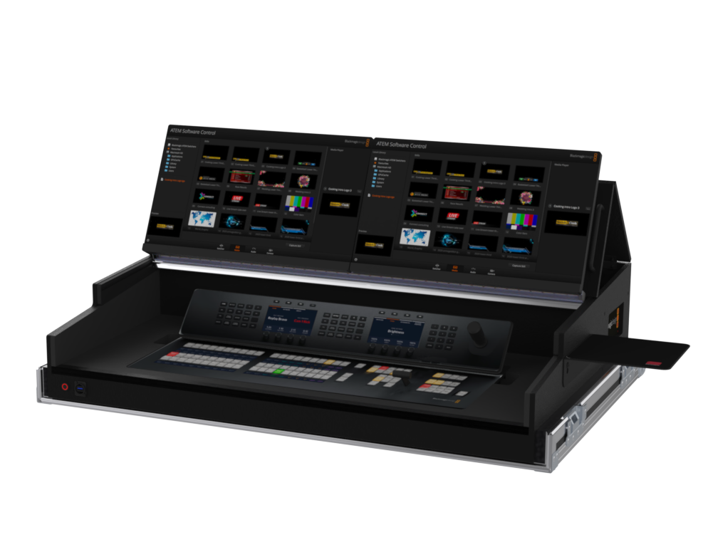 Santosom Lighting controller Flight case PRO-5, Blackmagic ATEM 1 M/E Advanced Panel 20
