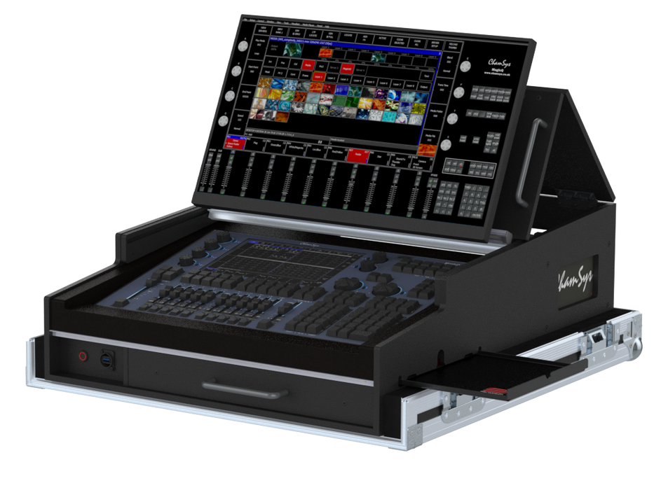 Santosom Lighting controller Flight case PRO-5, Chamsys MagicQ MQ70 Compact
