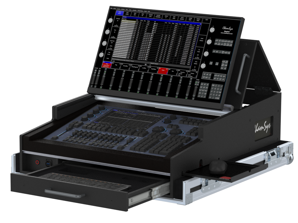 Santosom Lighting controller Flight case PRO-5, Chamsys MagicQ MQ70 Compact