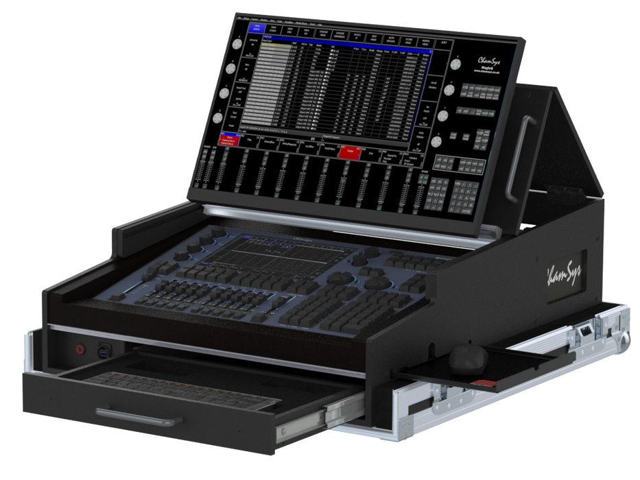 Santosom Lighting controller Flight case PRO-5, Chamsys MagicQ MQ70 Compact