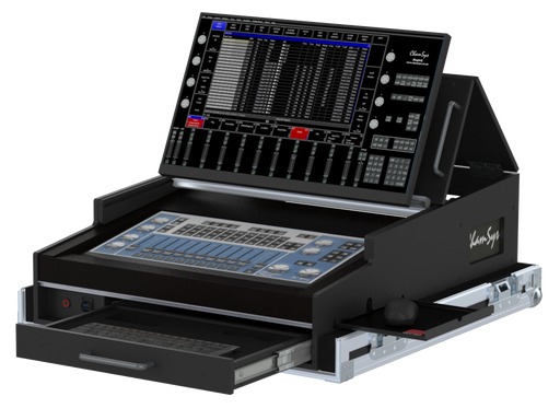 Santosom Lighting controller Flight case PRO-5, Chamsys MagicQ PC Wing Compact