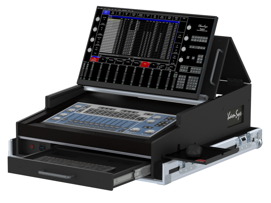 Santosom Lighting controller Flight case PRO-5, Chamsys MagicQ PC Wing Compact