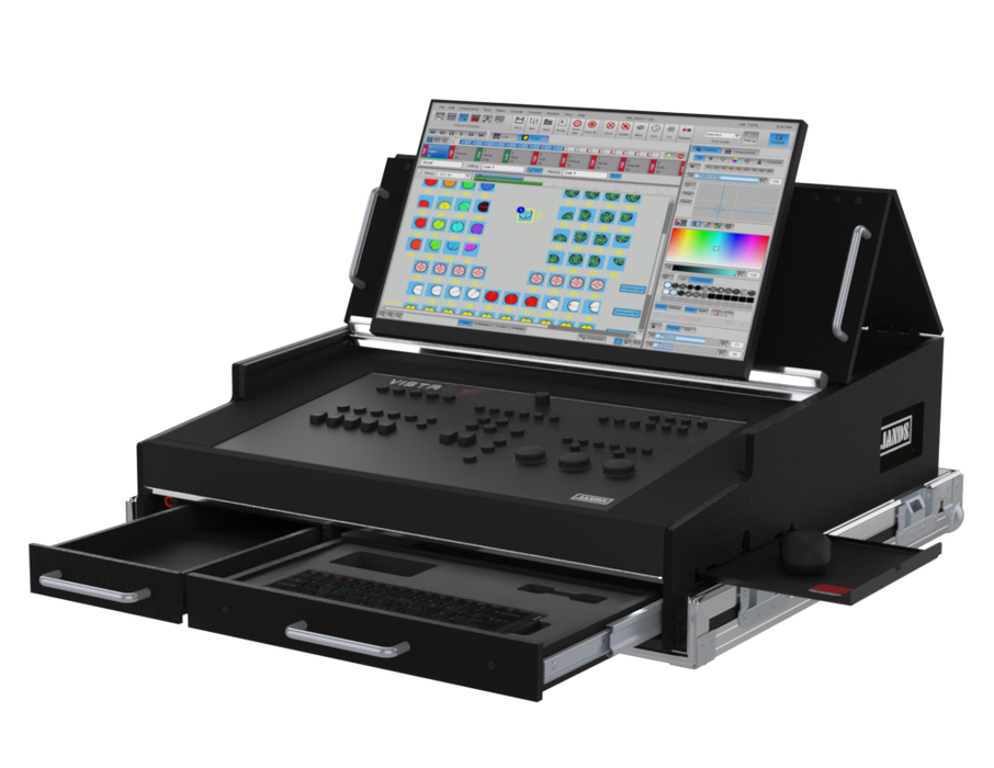 Santosom Lighting controller Flight case PRO, JANDS VISTA S1