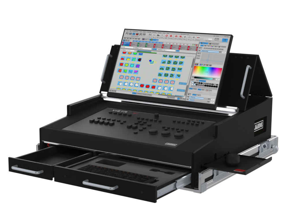 Santosom Lighting controller Flight case PRO, JANDS VISTA S1
