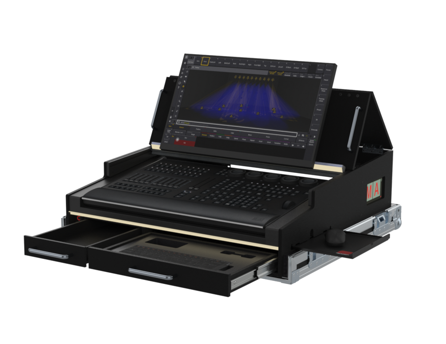 SANTOSOM Lighting controller Flight case PRO-5, MA3 OnPC Command Wing / XT