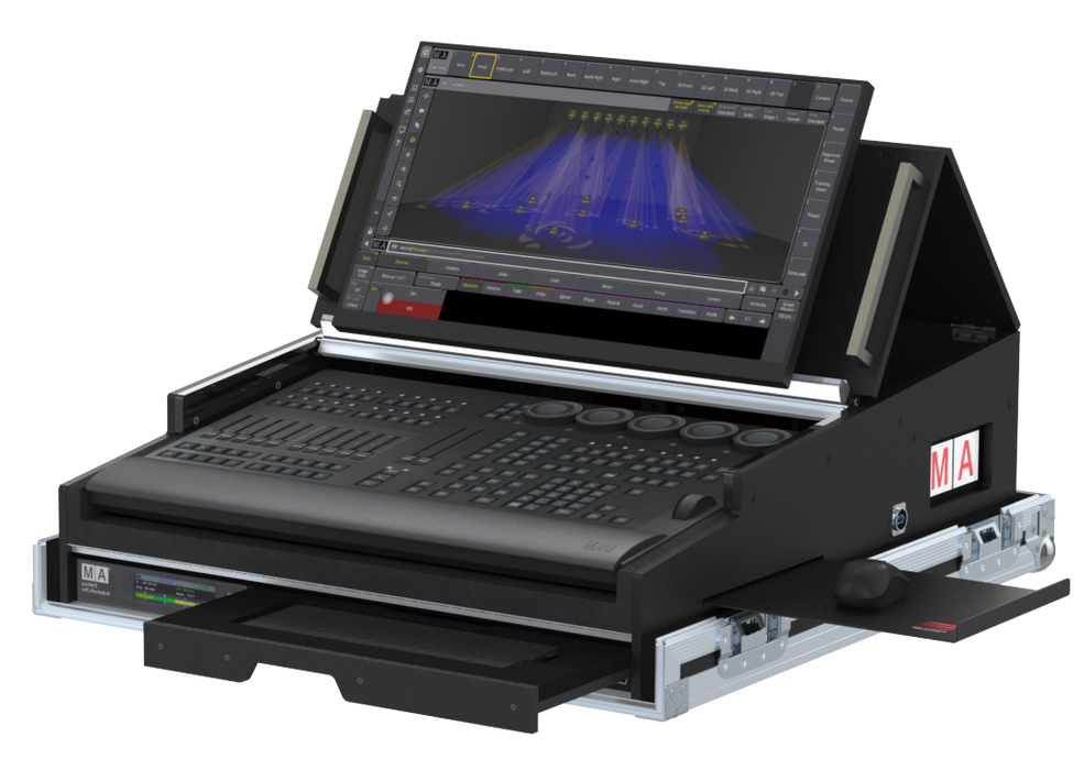 SANTOSOM Lighting controller Flight case PRO-5, MA3 OnPC Command Wing / XT