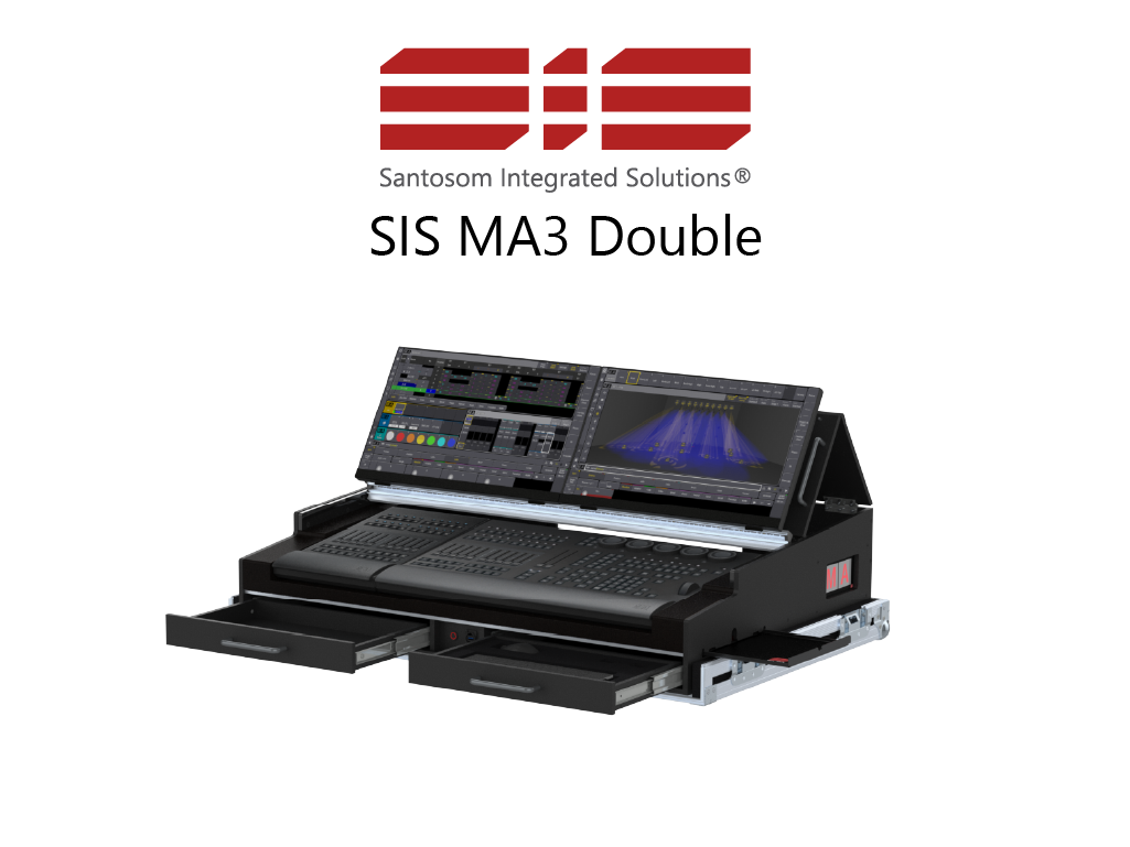 Santosom Integrated Solutions® (SIS) for MA3 Double, grandMA3 onPC Command Wing & FaderWing