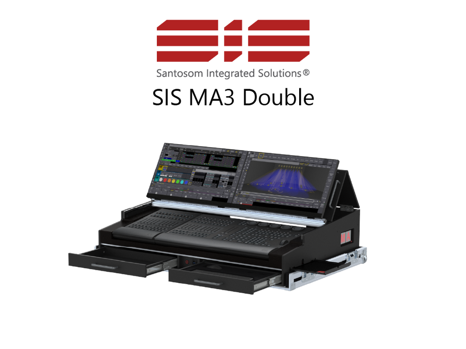 Santosom Integrated Solutions® (SIS) for MA3 Double, grandMA3 onPC Command Wing & FaderWing
