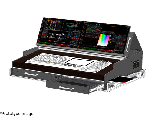 SANTOSOM Lighting controller Flight case PRO-5, Obsidian Control NX1+ NXK