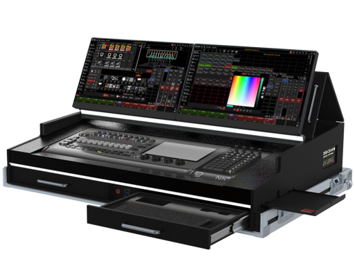 SANTOSOM Lighting controller Flight case PRO-5, Obsidian Control NX1+ NXK