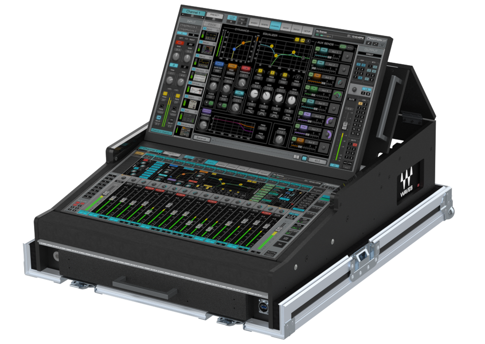 SANTOSOM CONTROLLER Flight case PRO-5, Waves eMotion LV1 (2x24")