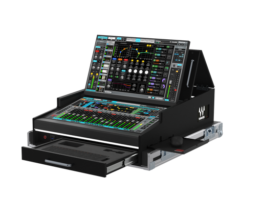 SANTOSOM CONTROLLER Flight case PRO-5, Waves eMotion LV1 (2x24")
