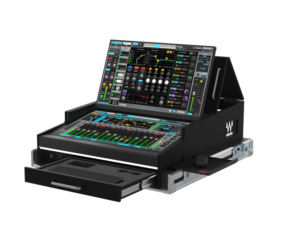 SANTOSOM CONTROLLER Flight case PRO-5, Waves eMotion LV1 (2x24")