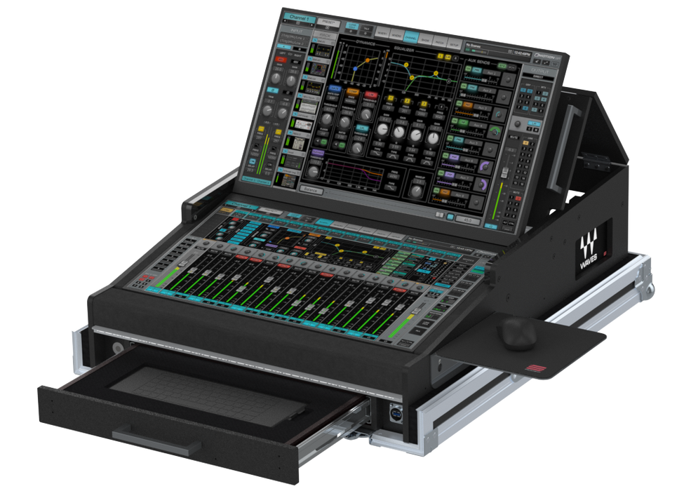 SANTOSOM CONTROLLER Flight case PRO-5, Waves eMotion LV1 (2x24")