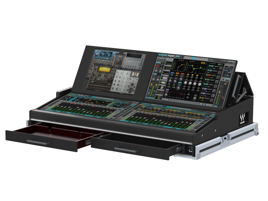 SANTOSOM CONTROLLER Flight case PRO-5, Waves eMotion LV1 (4x24")