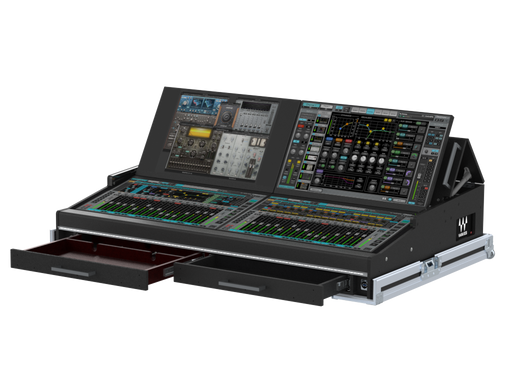 SANTOSOM CONTROLLER Flight case PRO-5, Waves eMotion LV1 (4x24")