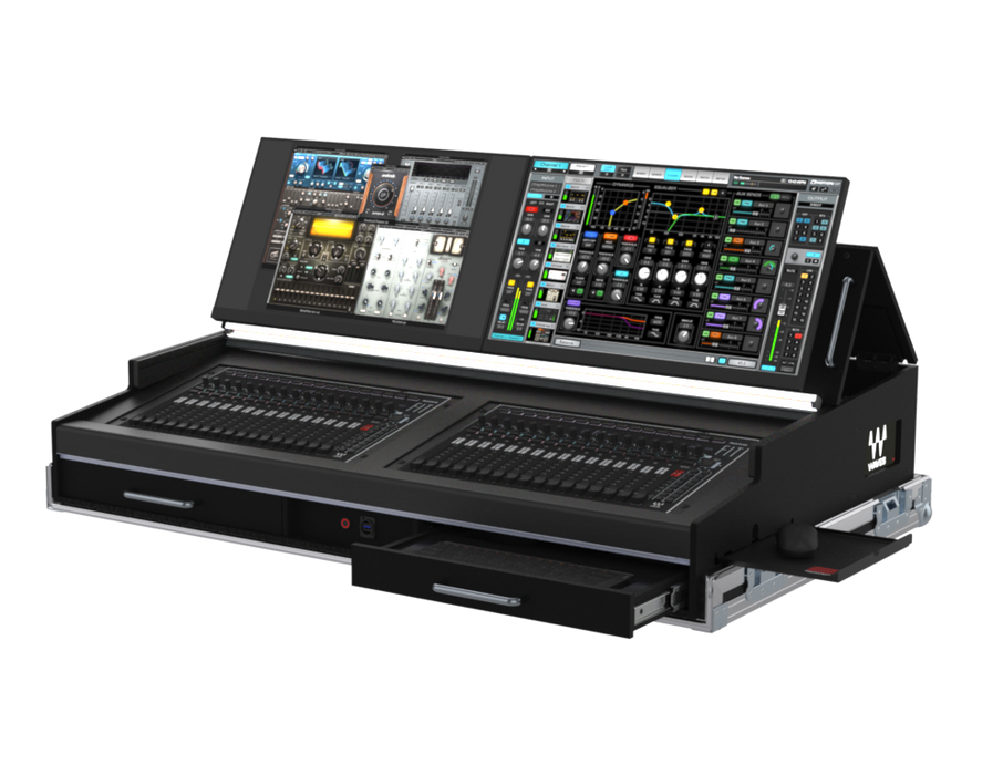 SANTOSOM CONTROLLER Flight case PRO-5, Waves eMotion LV1 (4x24")