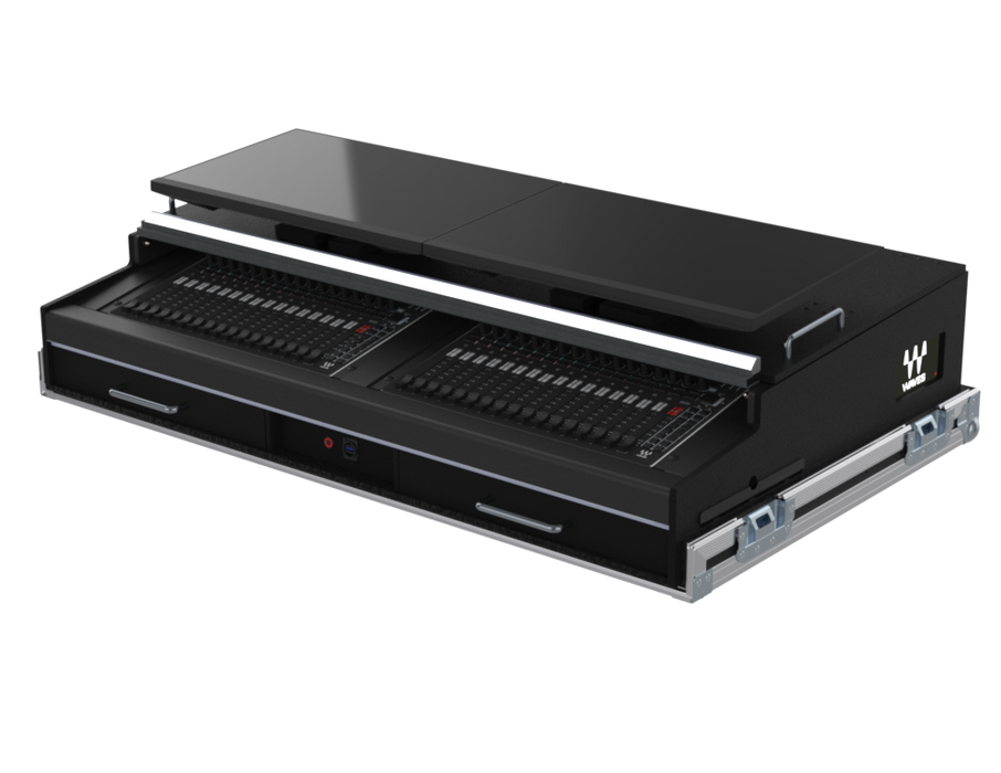 SANTOSOM CONTROLLER Flight case PRO-5, Waves eMotion LV1 (4x24")