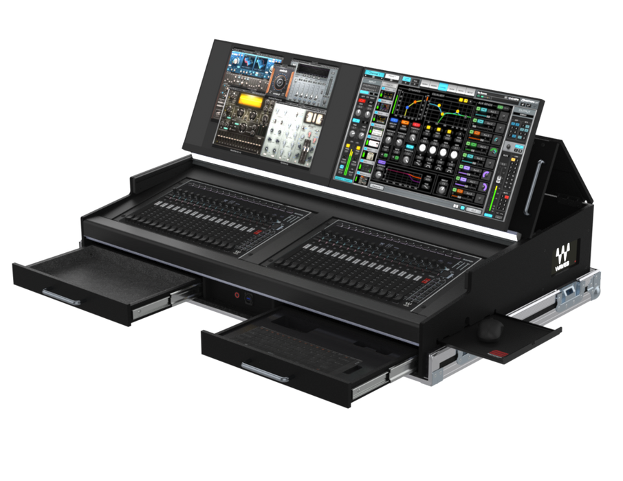 SANTOSOM CONTROLLER Flight case PRO-5, Waves eMotion LV1 (4x24")