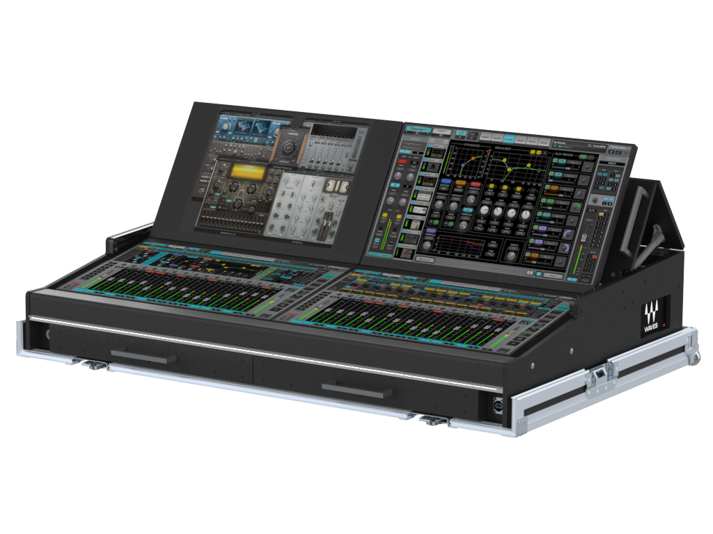 SANTOSOM CONTROLLER Flight case PRO-5, Waves eMotion LV1 (4x24")
