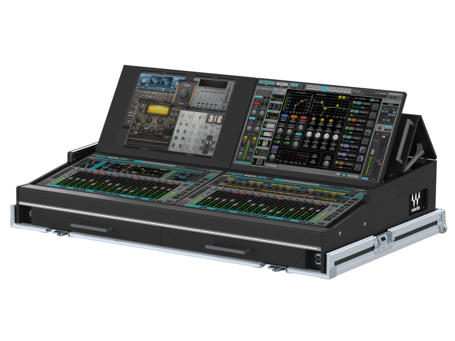 SANTOSOM CONTROLLER Flight case PRO-5, Waves eMotion LV1 (4x24")