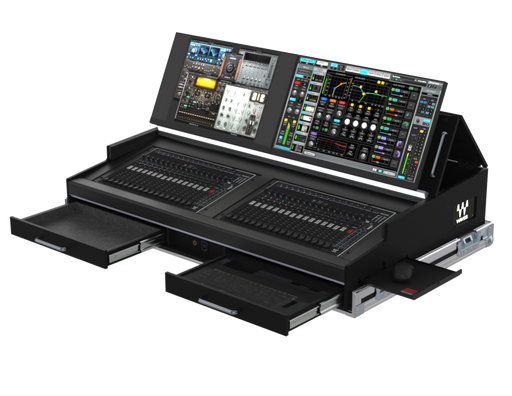 SANTOSOM CONTROLLER Flight case PRO-5, Waves eMotion LV1 (4x24")
