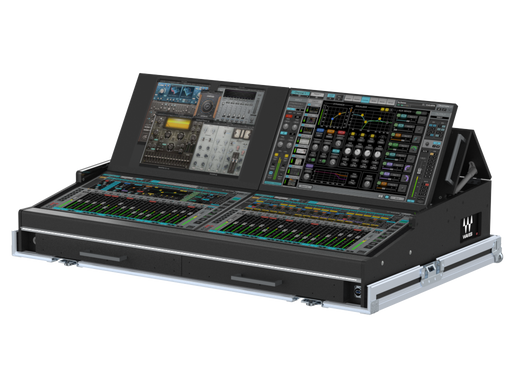 SANTOSOM CONTROLLER Flight case PRO-5, Waves eMotion LV1 (4x24")