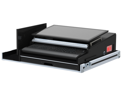 SANTOSOM Lighting controller Flight case PRO-51, MA3 OnPC CMD Wing / XT (with Swivel Arm)