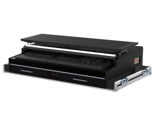 SANTOSOM Lighting controller Flight case PRO-5, GrandMA2 OnPC Command Wing+Fader Wing(for