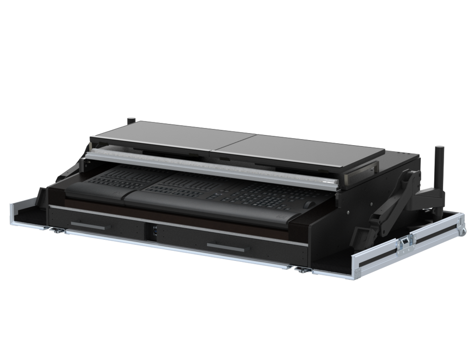 Santosom Integrated Solutions® (SIS) for MA3 Double, grandMA3 onPC Command Wing & FaderWing (w/ swivel arms)