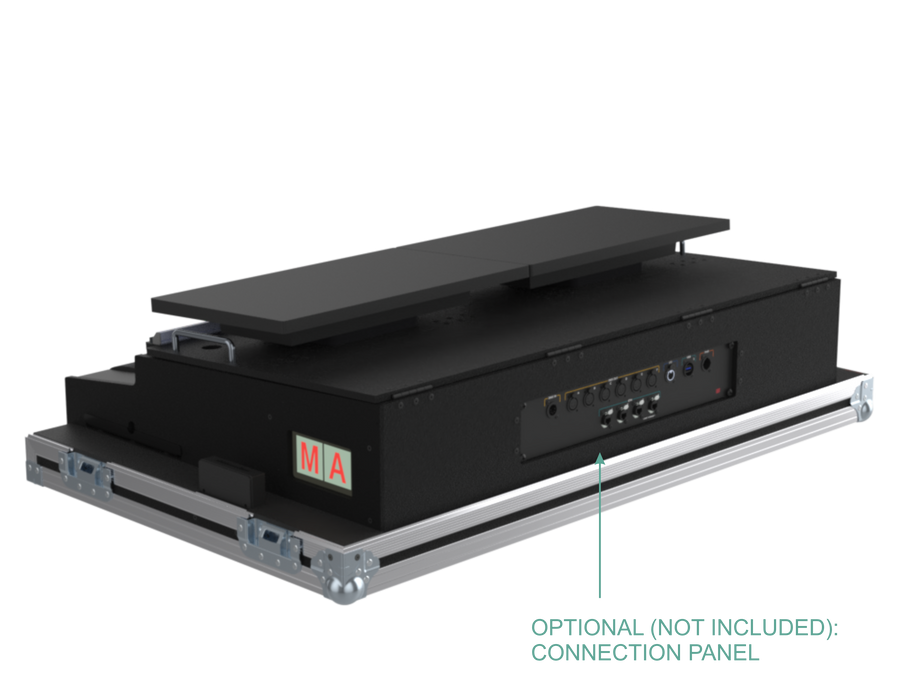 SANTOSOM Lighting controller Flight case PRO-5, MA3 OnPC CMD Wing/XT+Fader Wing (with 2 a
