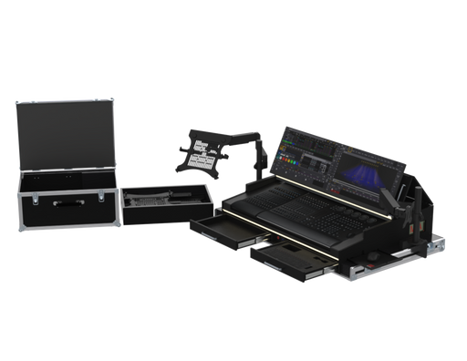SANTOSOM Lighting controller Flight case PRO-5, MA3 OnPC CMD Wing/XT+Fader Wing (with 2 a