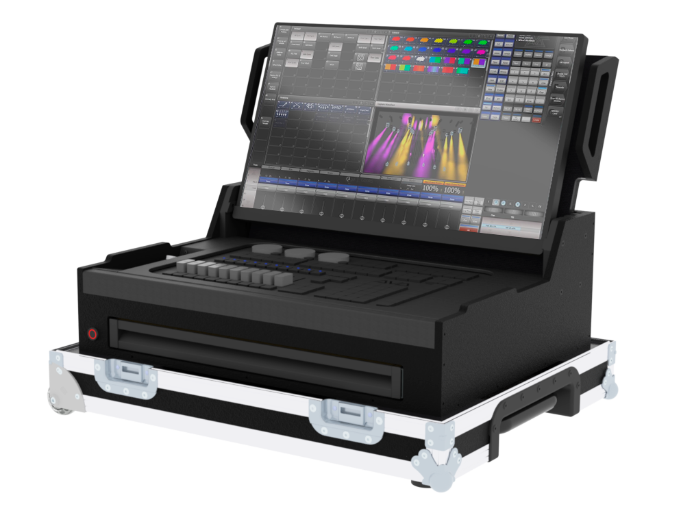 SANTOSOM Lighting controller Flight case COMP-6, Avolites T3, trolley