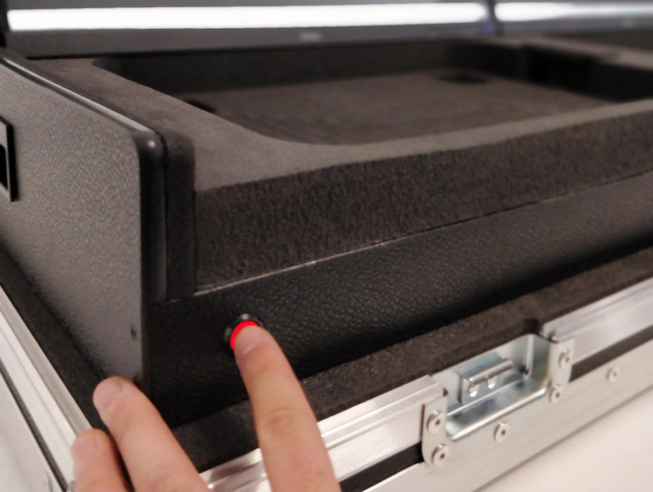 SANTOSOM Lighting controller Flight case COMP-6, AVOLITES T3 & T3 Wing, trolley