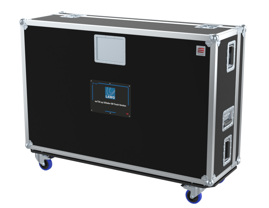 Santosom Mixer Flight case, LAWO mc²36 xp 32fader OB Truck Version