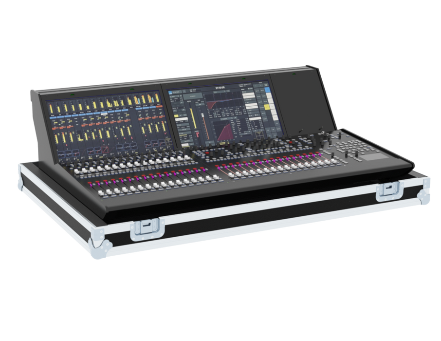 Santosom Mixer Flight case, LAWO mc²36 xp 32fader OB Truck Version