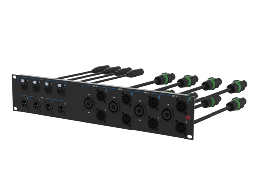 SANTOSOM Connection System Audio 2U (CH IN, NL8, NL4 OUT)